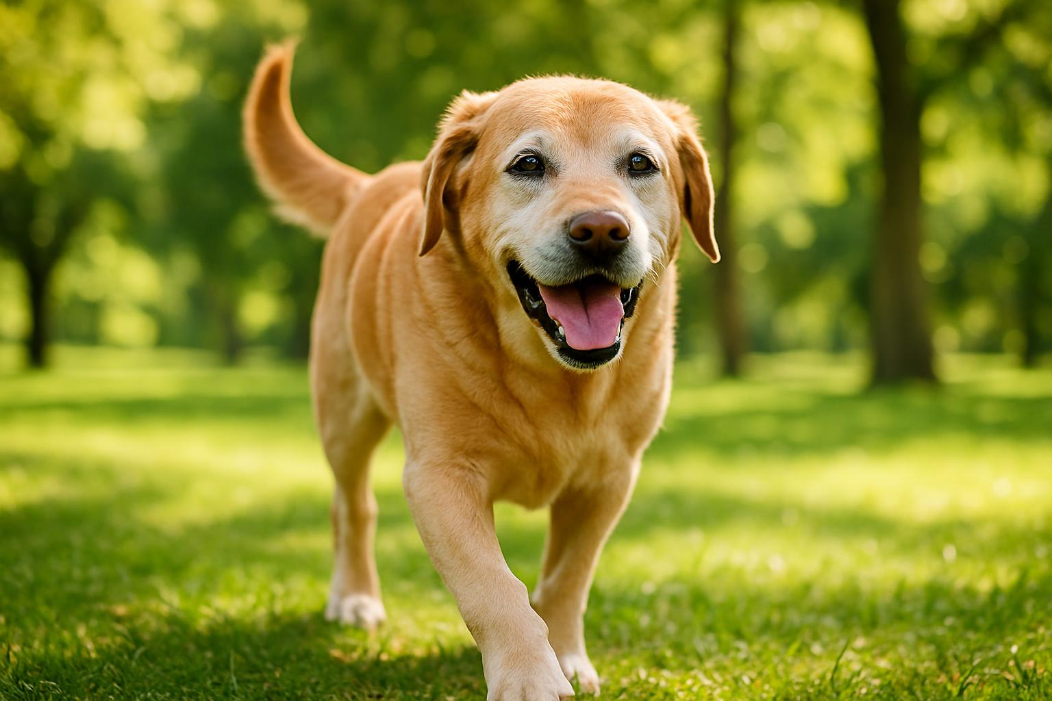 Dog active and healthy after CBD treatment