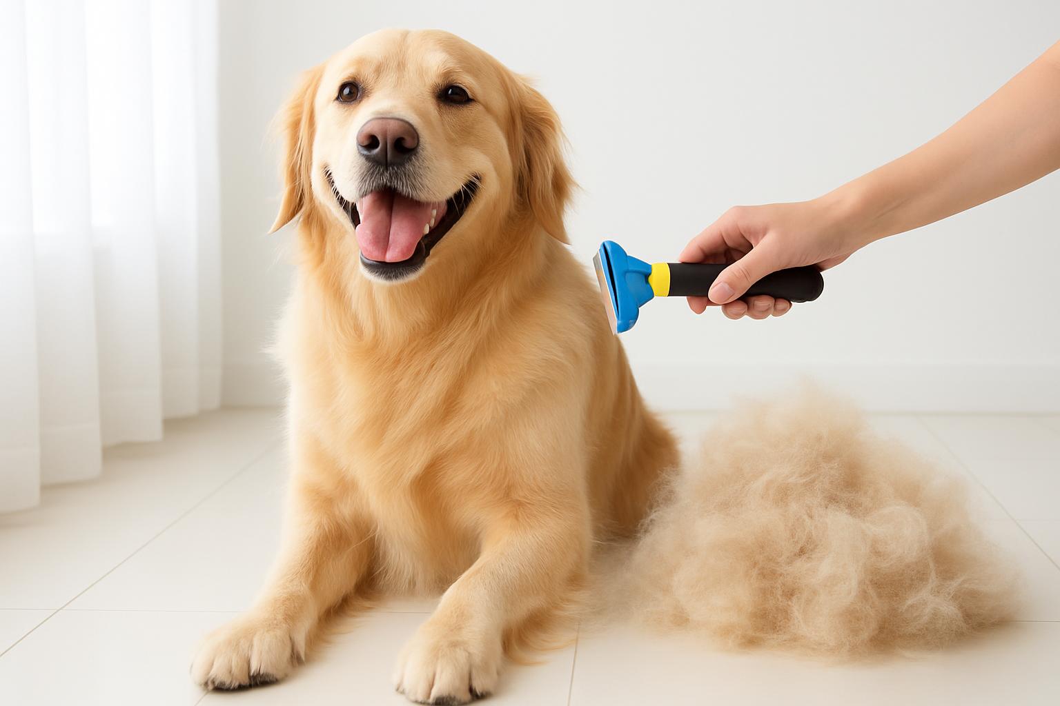Dog deshedding tool