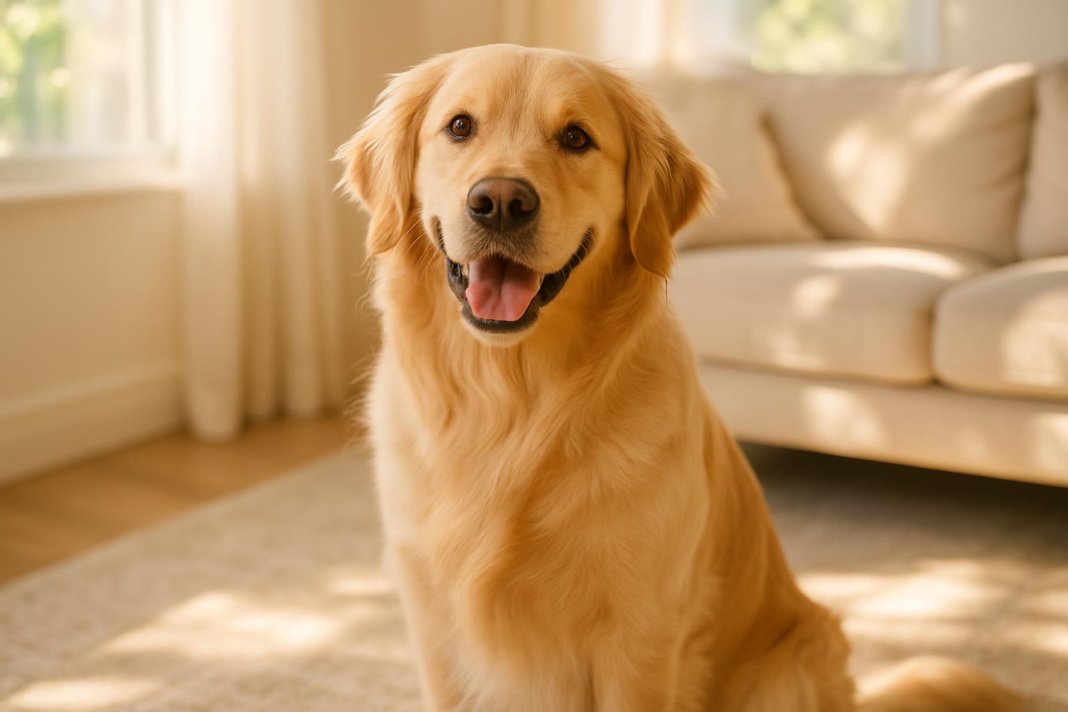 Happy dog after CBD treatment